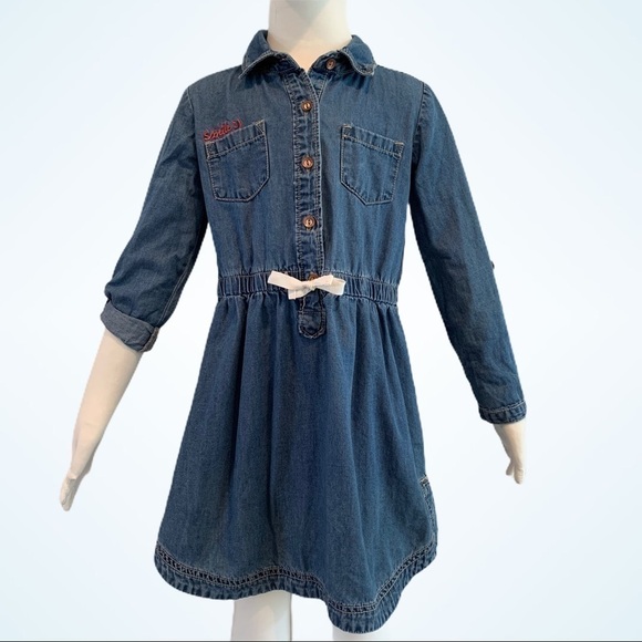 Carter’s Smile Denim Dress - Picture 1 of 8